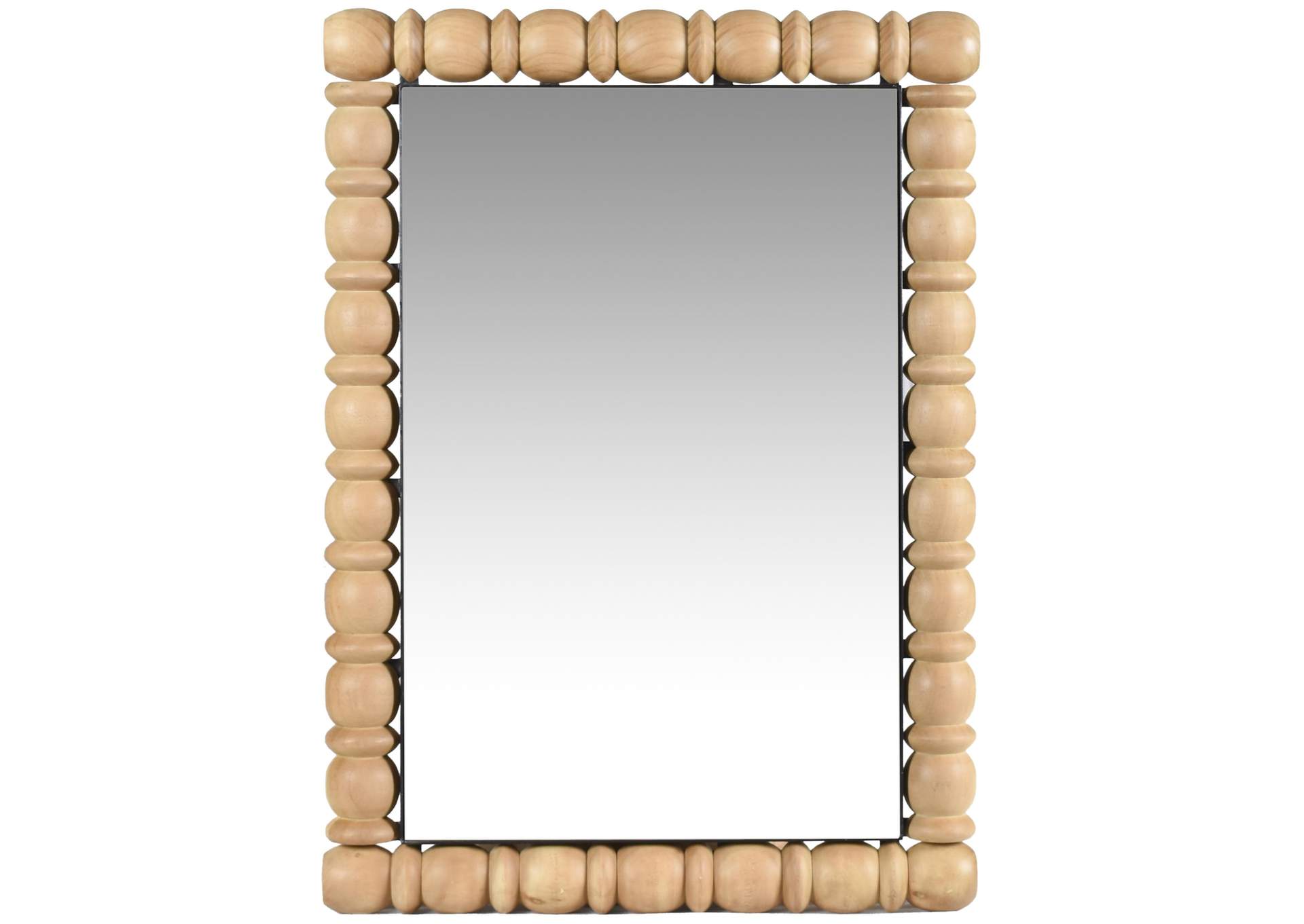 Aubrey Bleached Natural Oak Mirror,Meridian Furniture