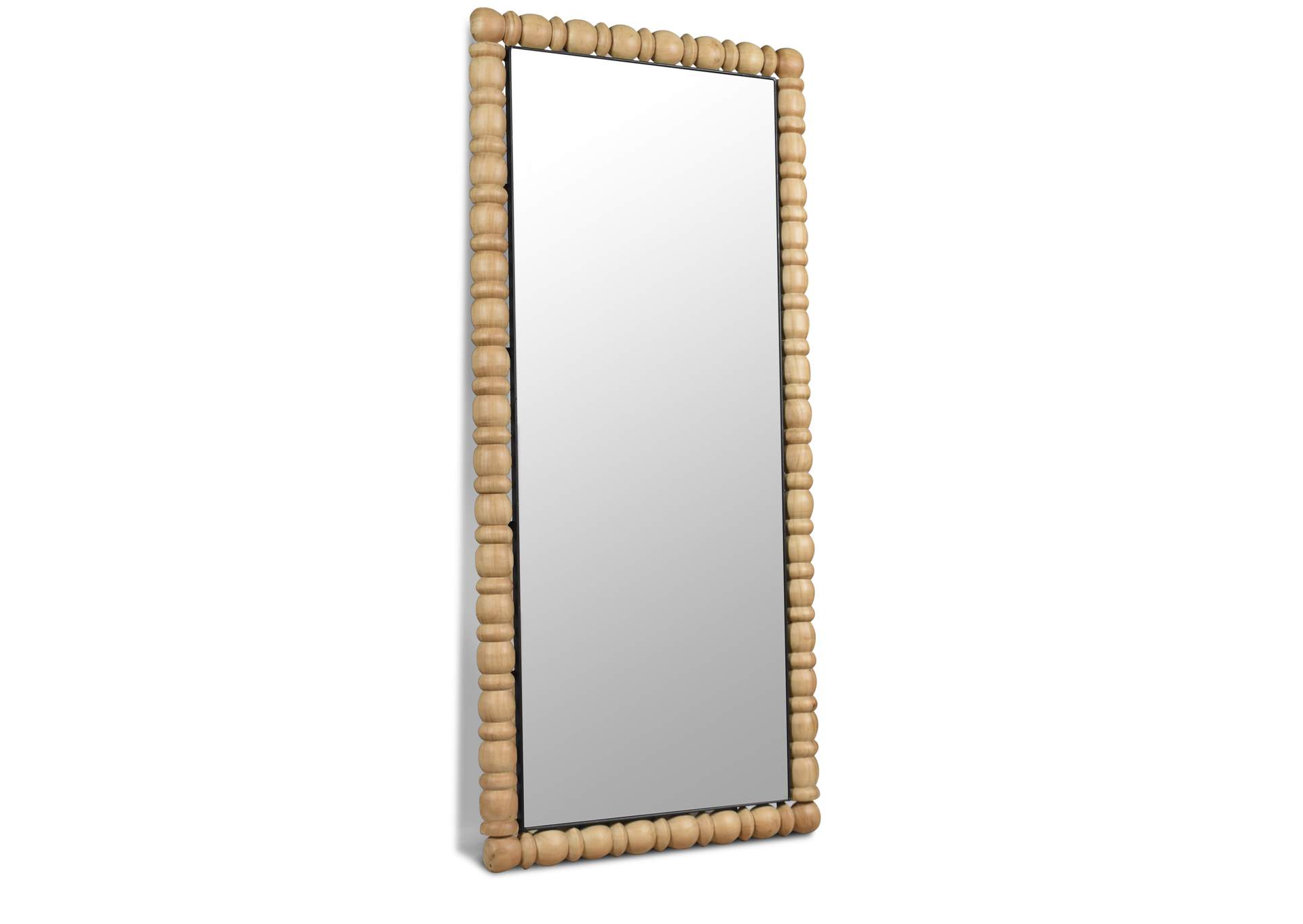 Aubrey Bleached Natural Oak Mirror,Meridian Furniture