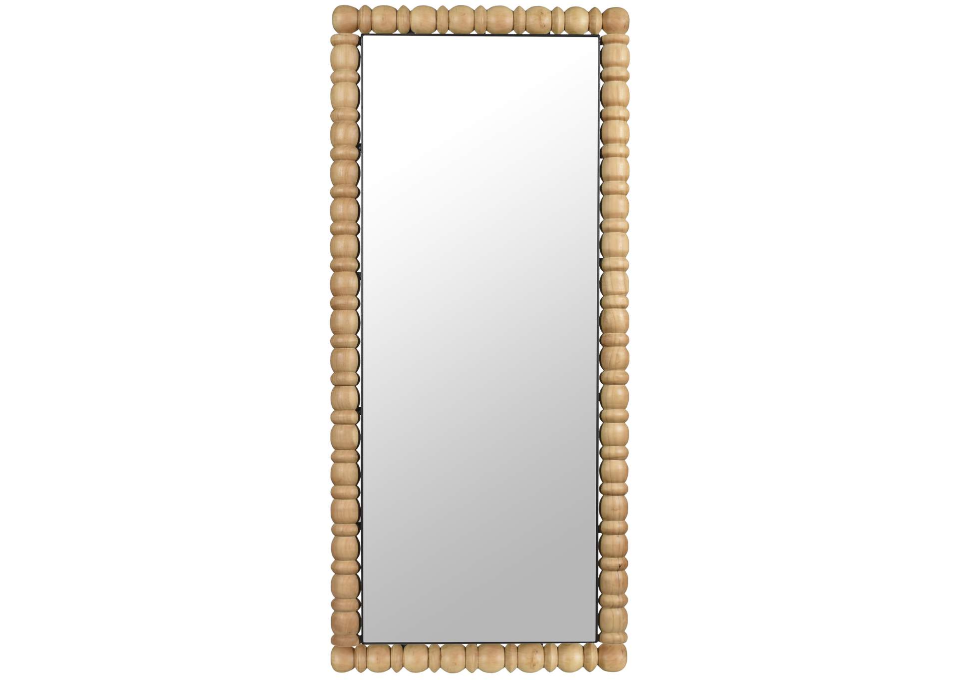 Aubrey Bleached Natural Oak Mirror,Meridian Furniture