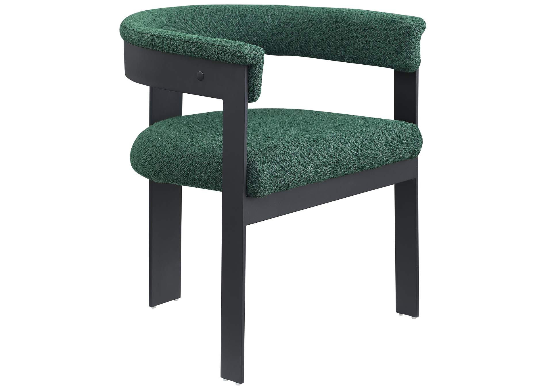 Romeo Green Boucle Fabric Dining Chair Set of 2,Meridian Furniture