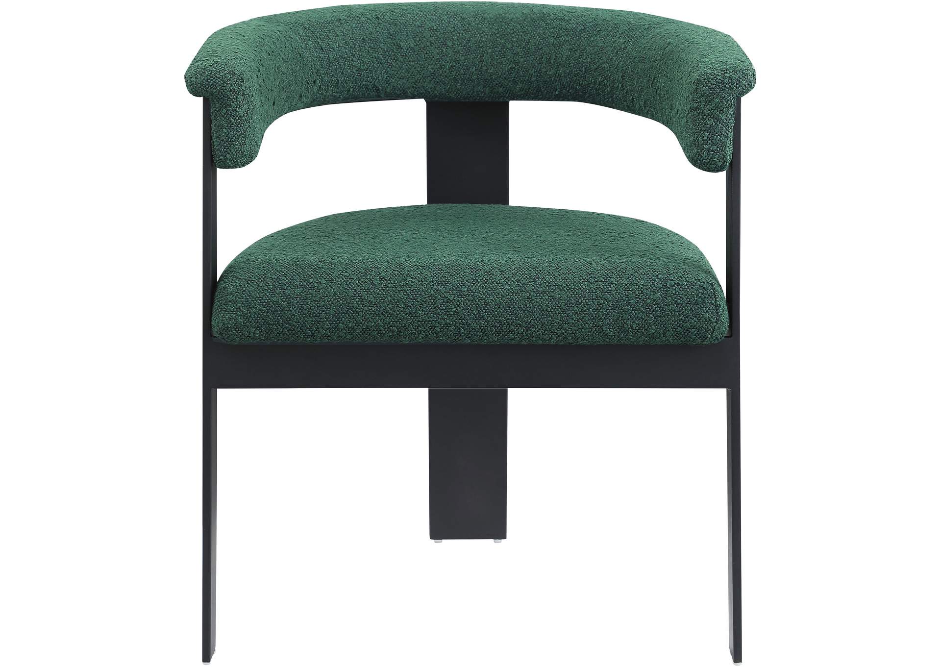 Romeo Green Boucle Fabric Dining Chair Set of 2,Meridian Furniture