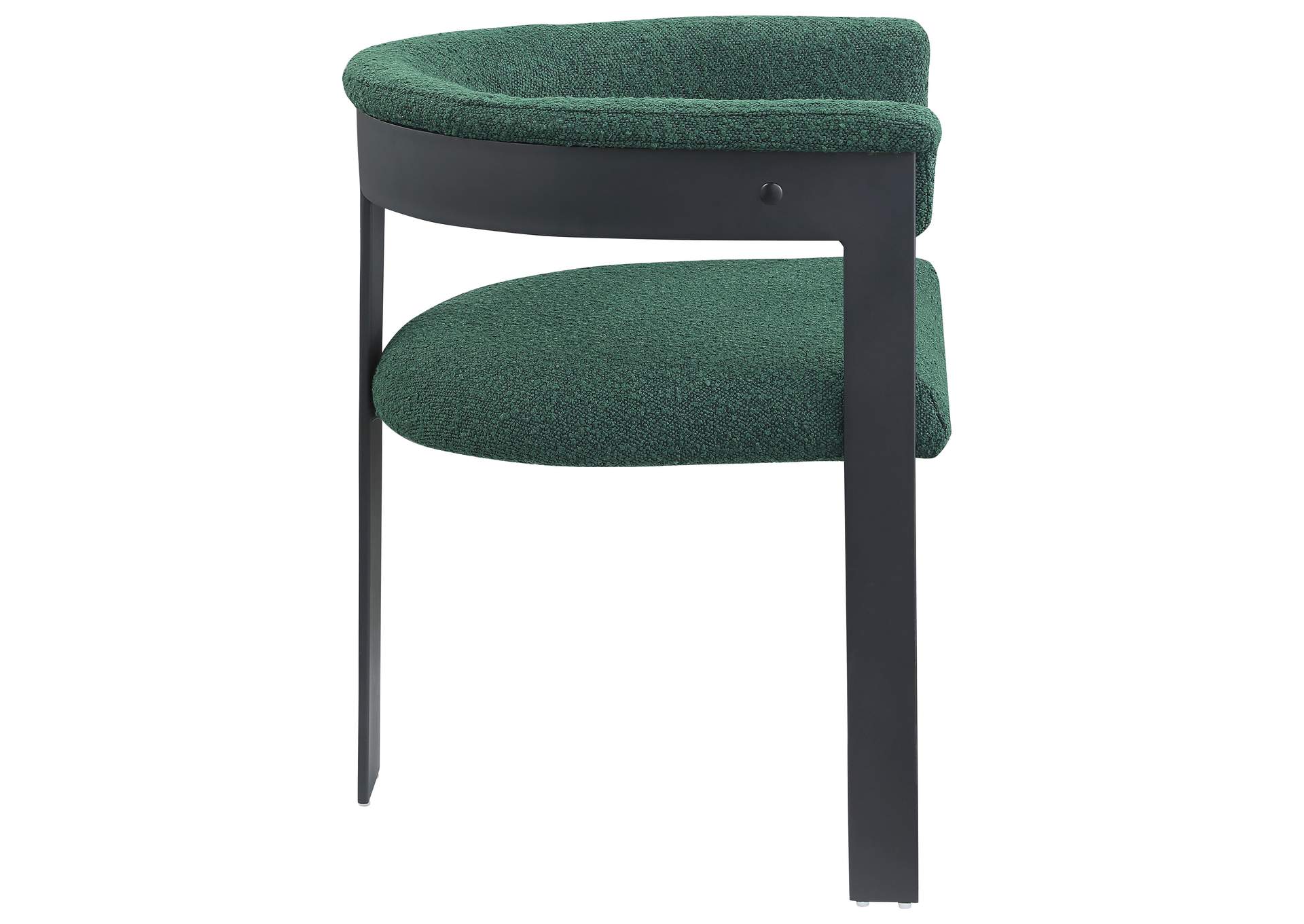 Romeo Green Boucle Fabric Dining Chair Set of 2,Meridian Furniture