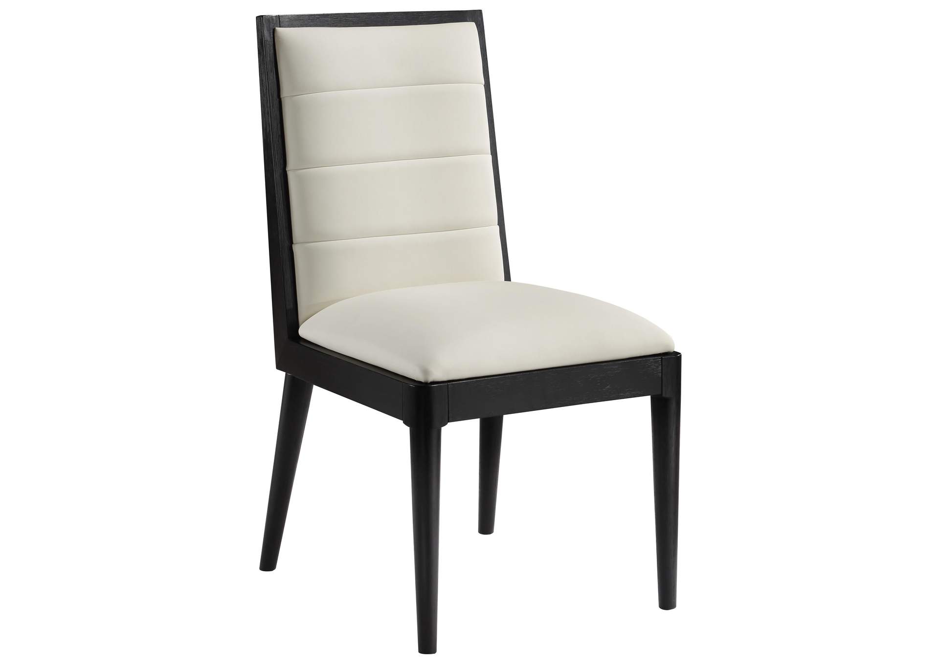 Bristol Cream Faux Leather Dining Chair Set of 2,Meridian Furniture