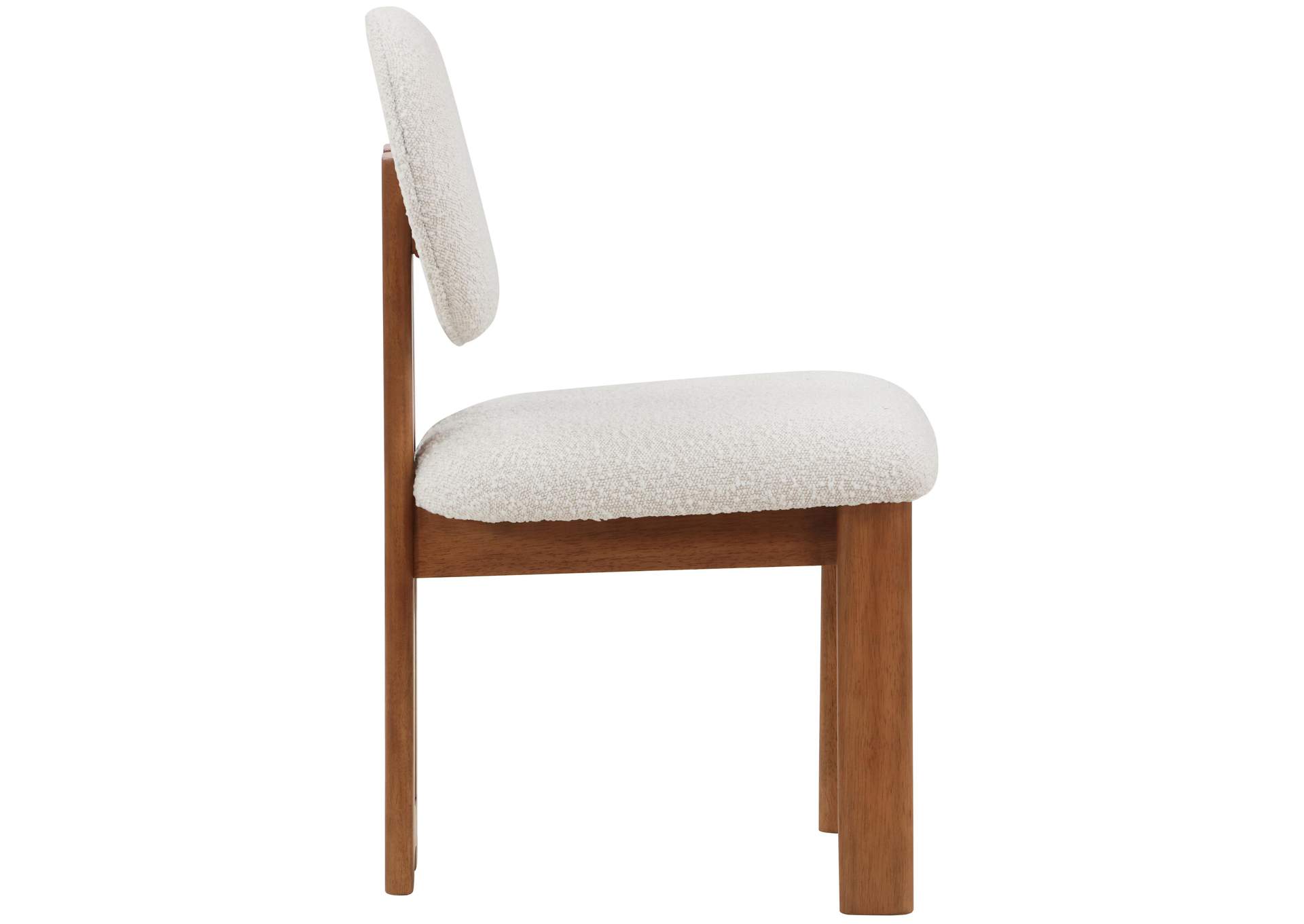 Napa Cream Boucle Fabric Dining Chair Set of 2,Meridian Furniture