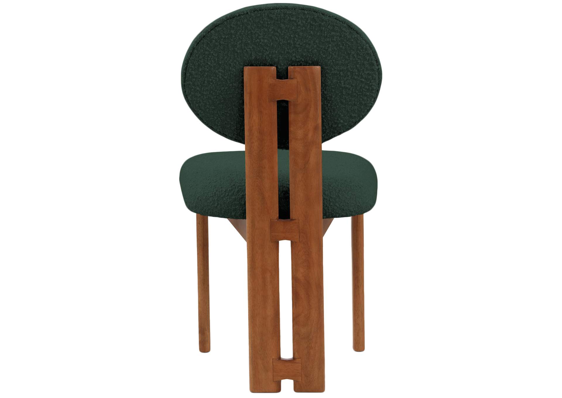 Napa Green Boucle Fabric Dining Chair Set of 2,Meridian Furniture