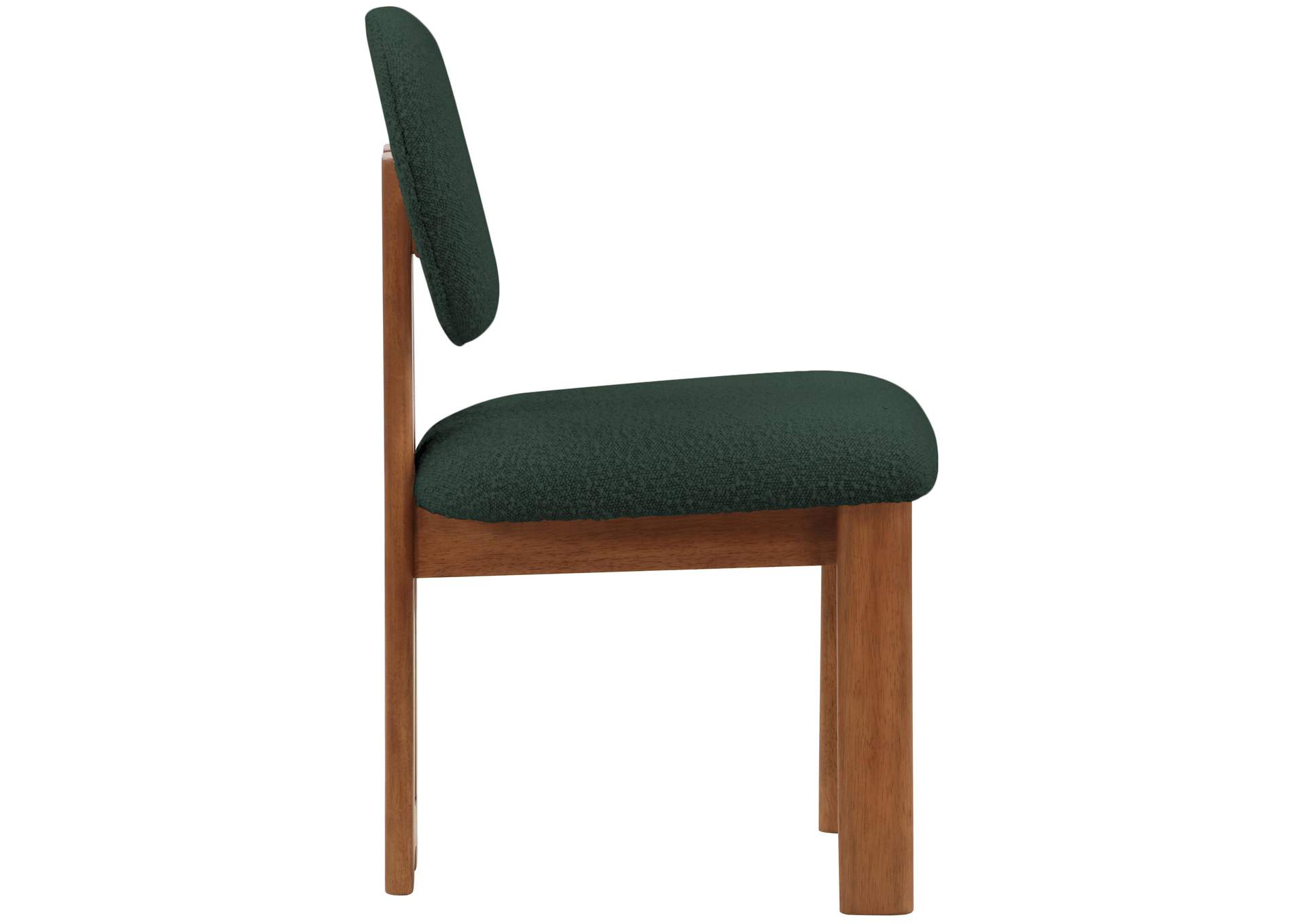 Napa Green Boucle Fabric Dining Chair Set of 2,Meridian Furniture