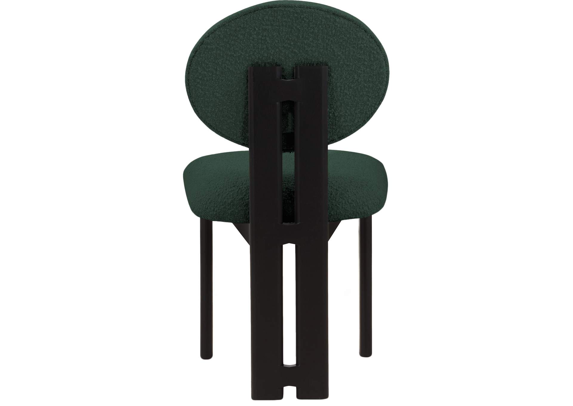 Napa Green Boucle Fabric Dining Chair Set of 2,Meridian Furniture