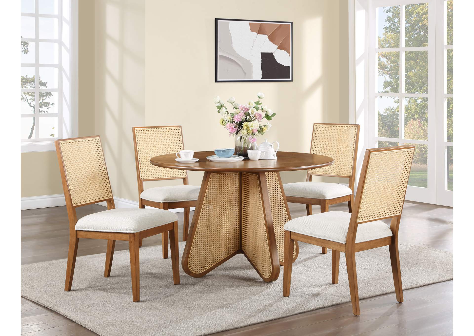 Butterfly Brown Dining Table,Meridian Furniture