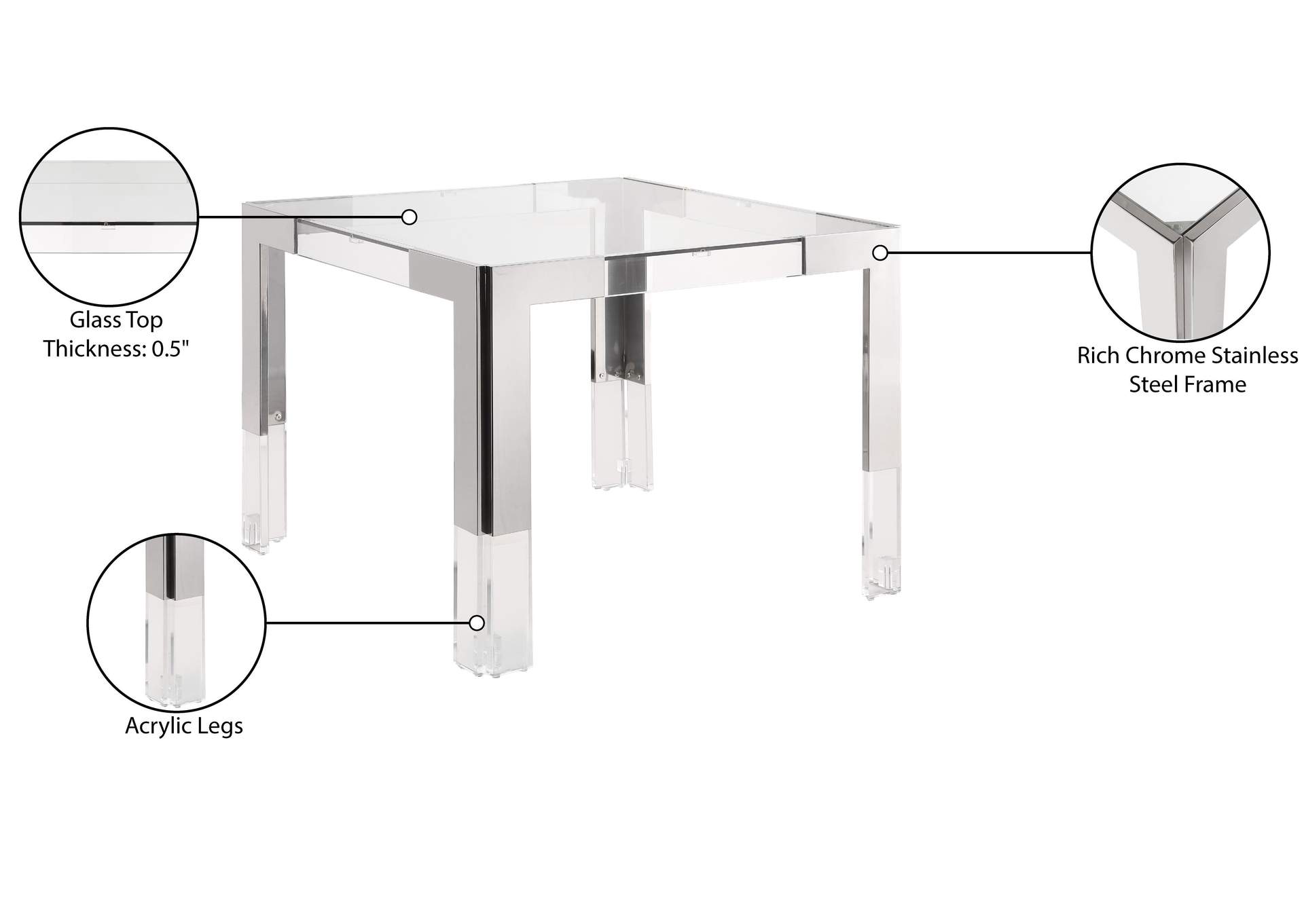 Casper Dining Table,Meridian Furniture