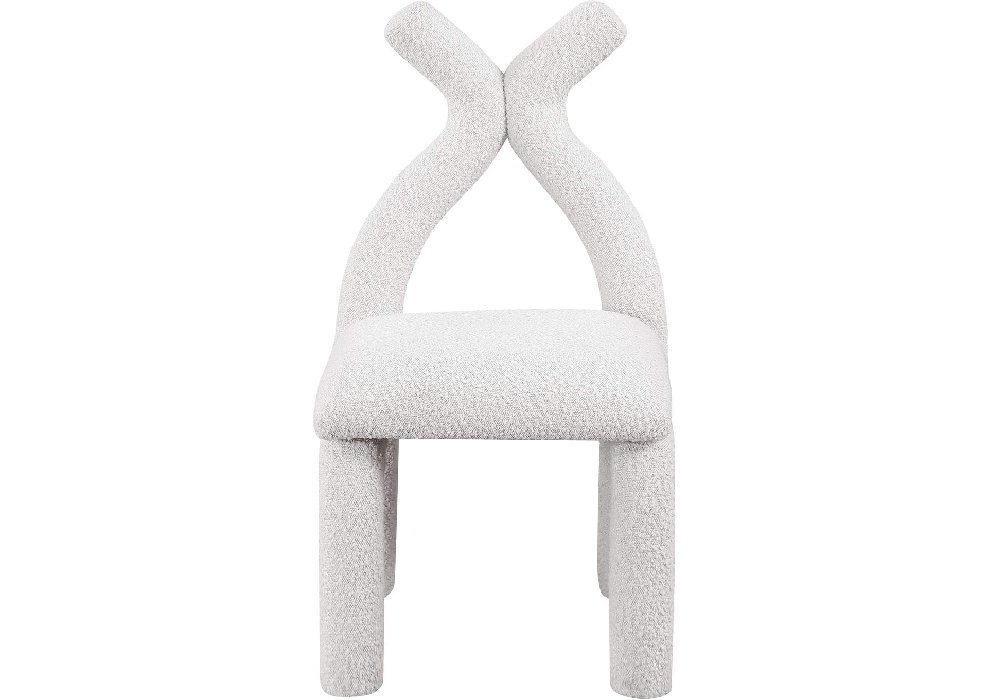 Xena Cream Boucle Fabric Accent - Dining Chair,Meridian Furniture