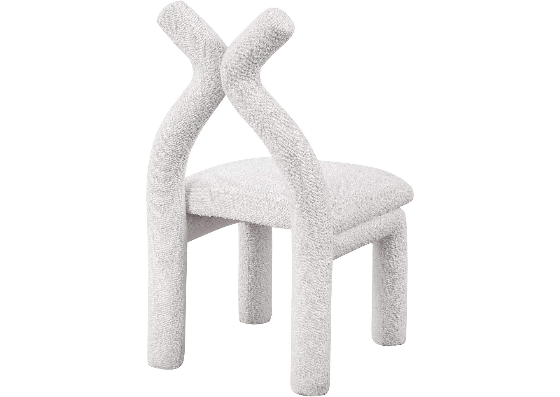 Xena Cream Boucle Fabric Accent - Dining Chair,Meridian Furniture