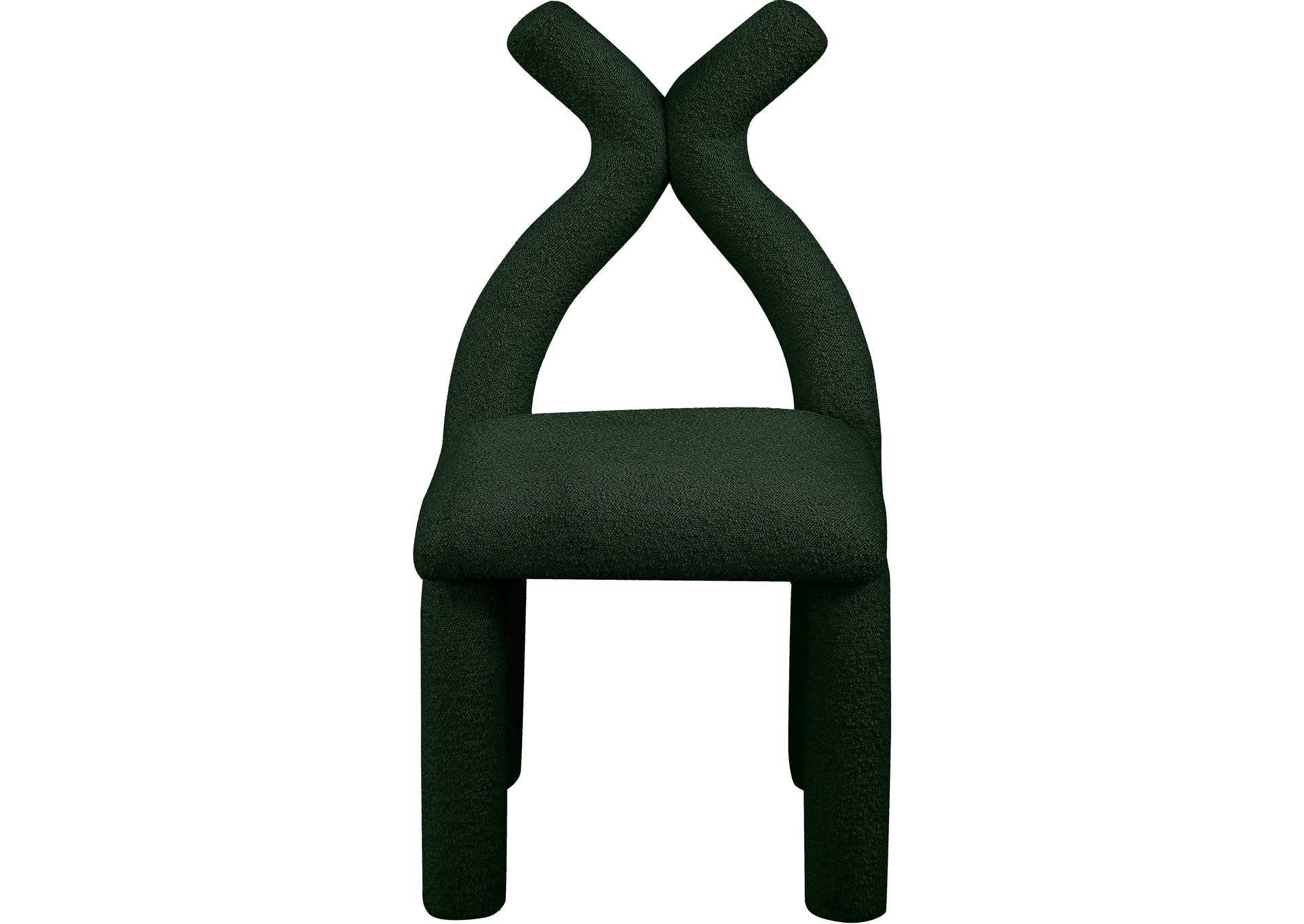 Xena Green Boucle Fabric Accent - Dining Chair,Meridian Furniture