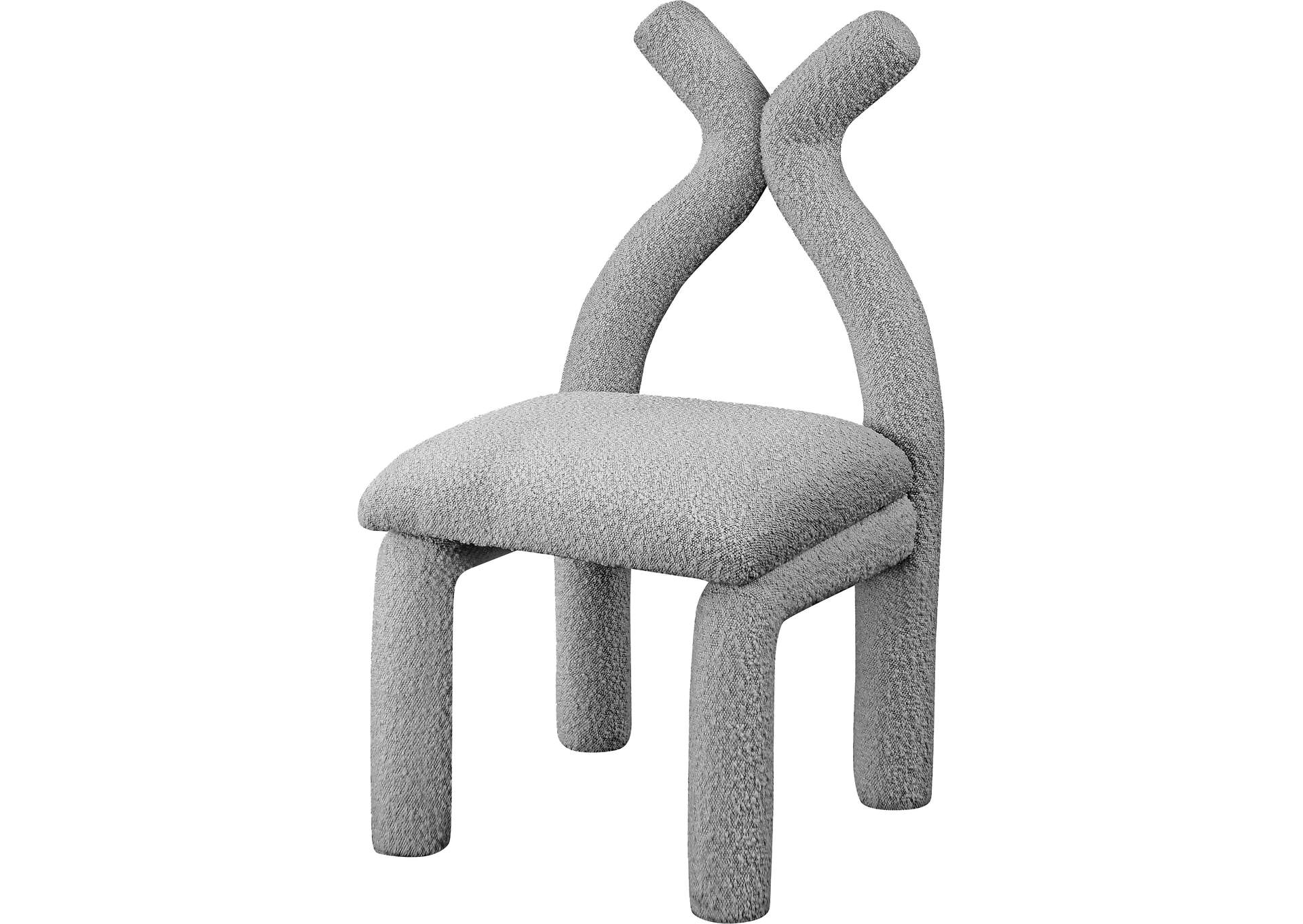 Xena Grey Boucle Fabric Accent - Dining Chair,Meridian Furniture