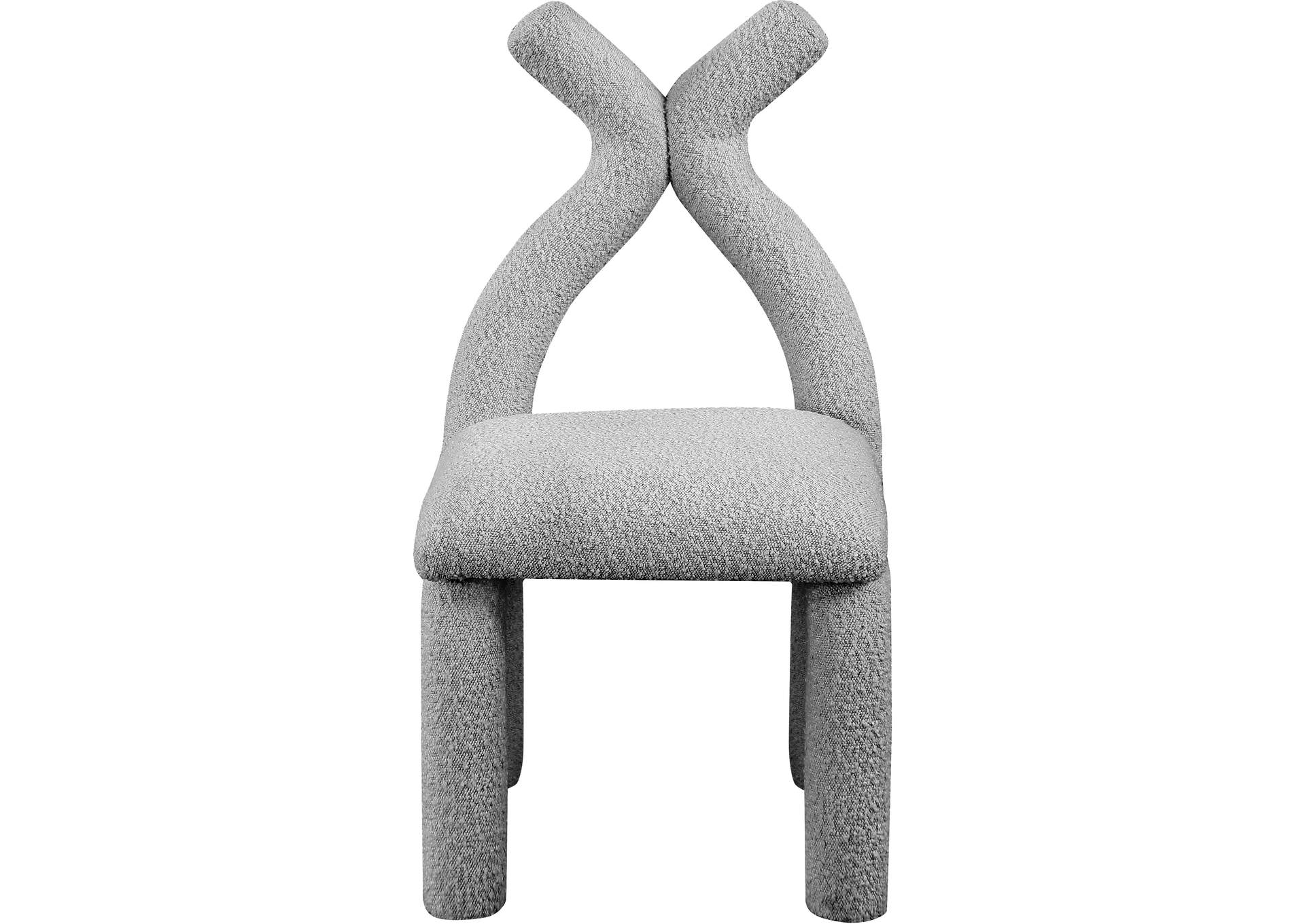 Xena Grey Boucle Fabric Accent - Dining Chair,Meridian Furniture