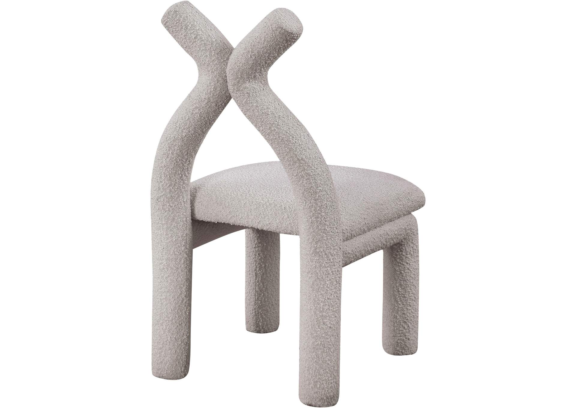 Xena Taupe Boucle Fabric Accent - Dining Chair,Meridian Furniture