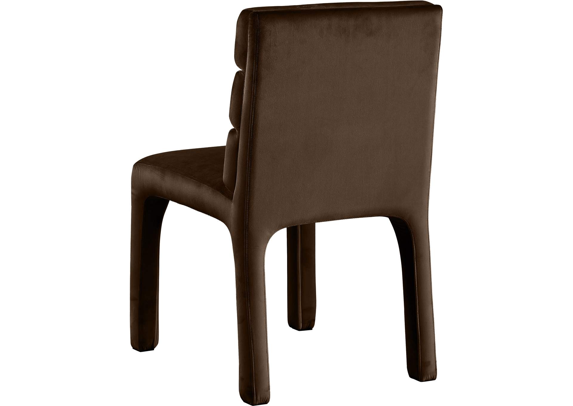 Kai Brown Velvet Dining Chair Set of 2,Meridian Furniture