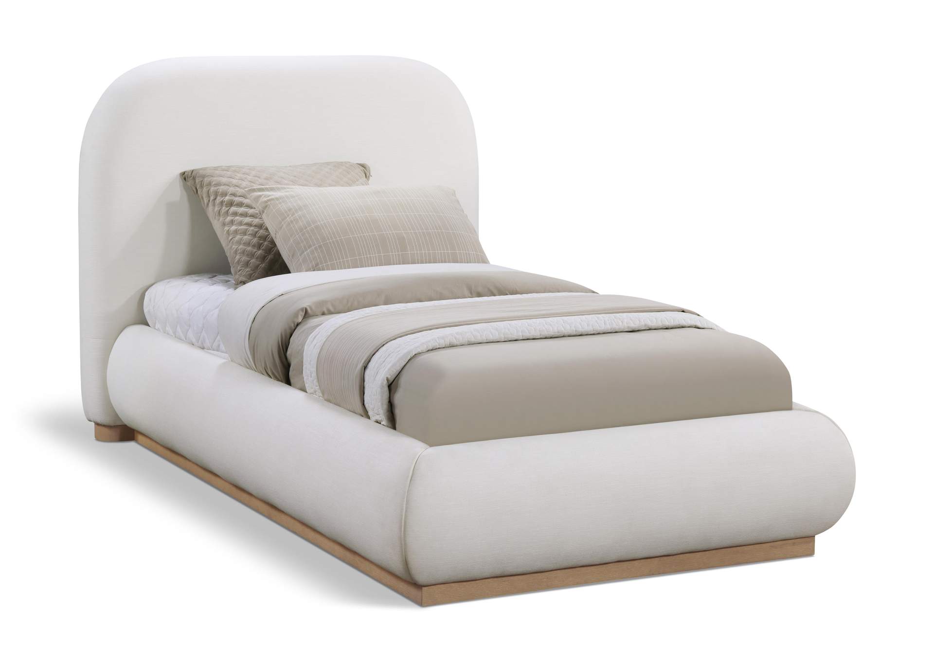 Vaughn Cream Twin Bed,Meridian Furniture