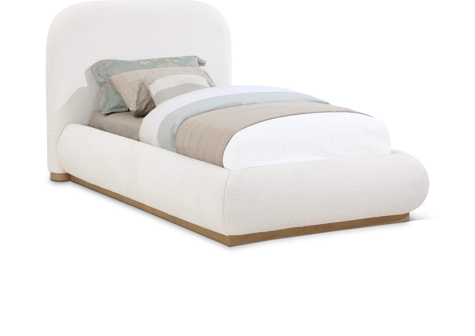 Vaughn Cream Twin Bed,Meridian Furniture