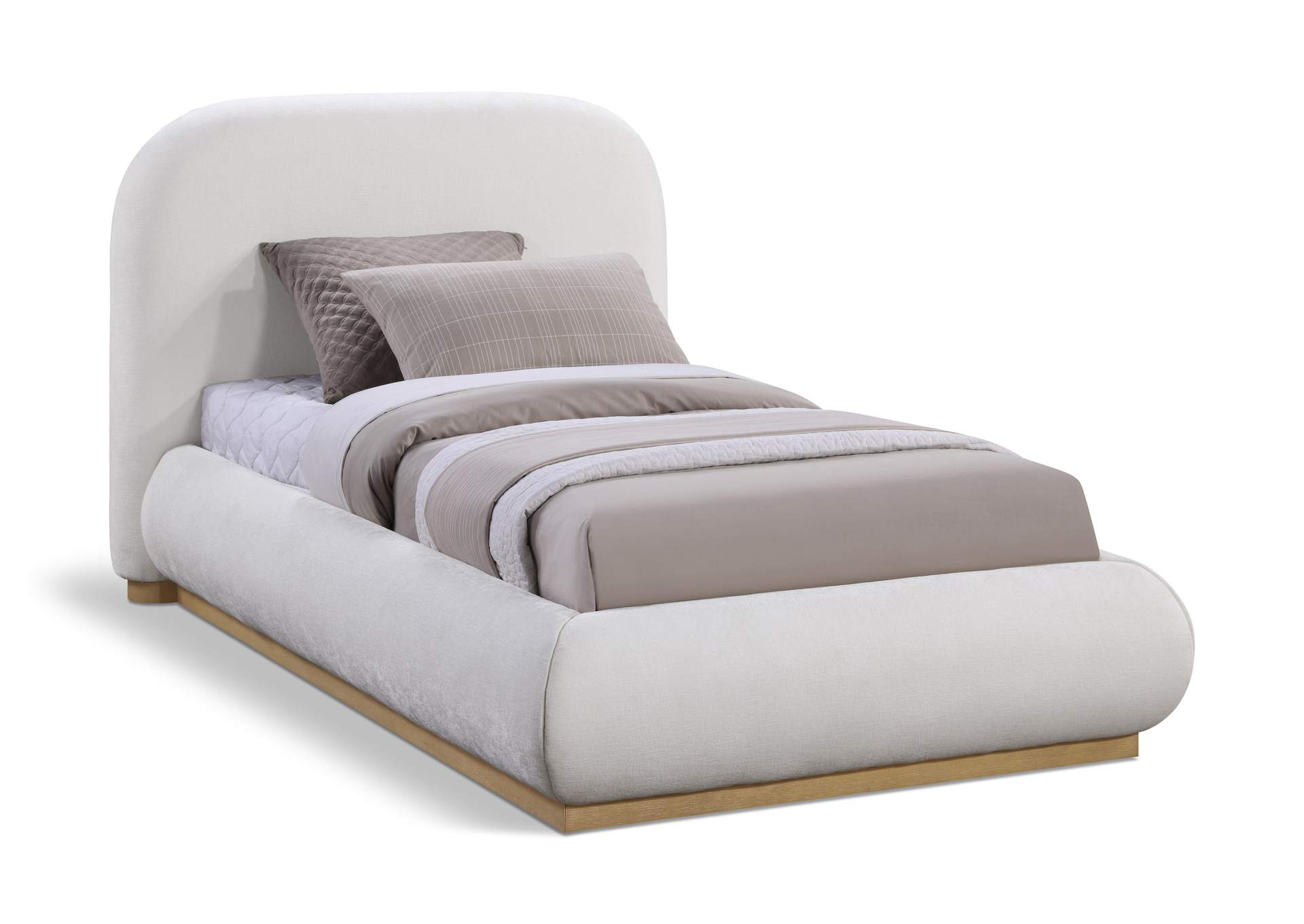 Vaughn Cream Twin Bed,Meridian Furniture