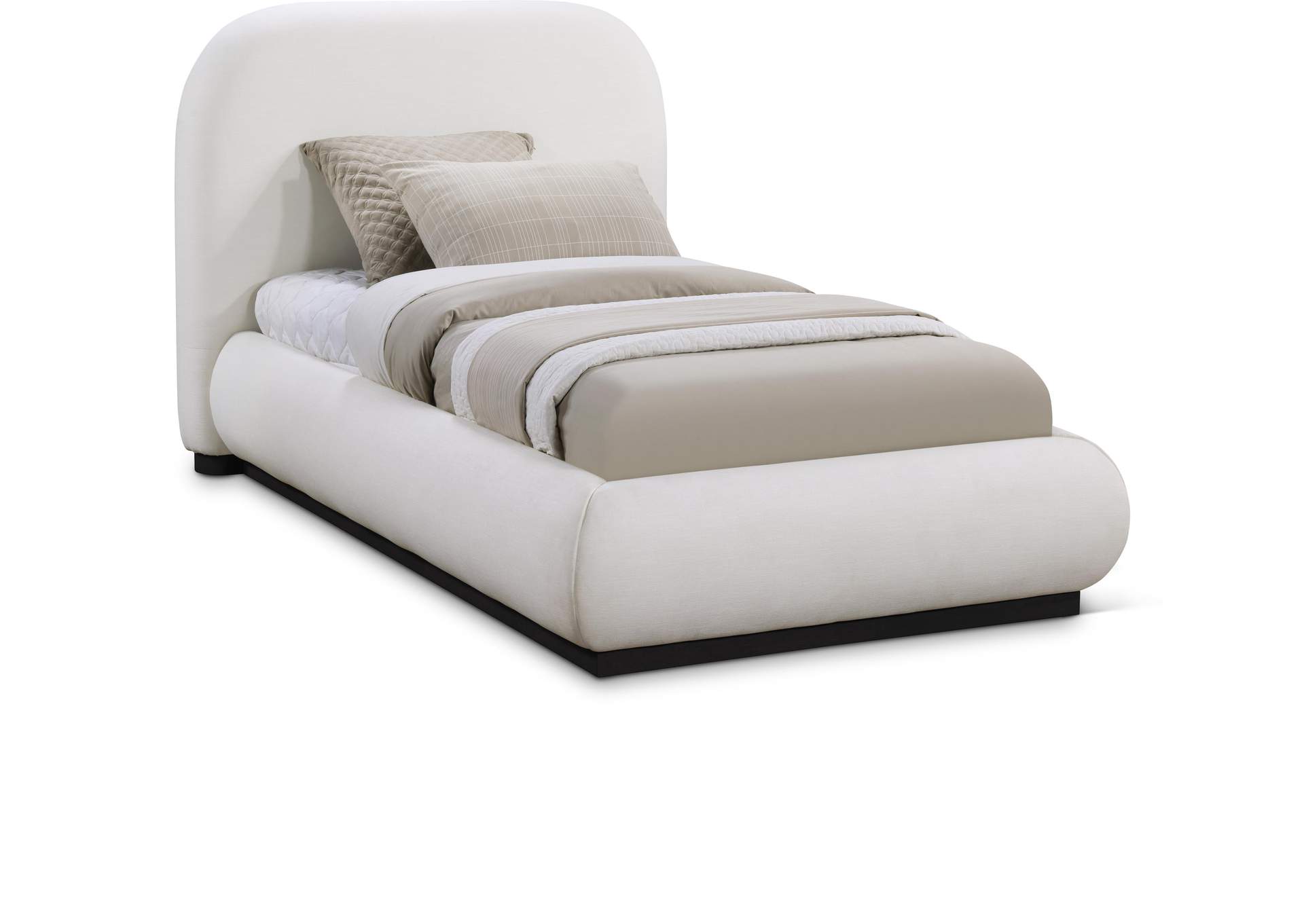 Vaughn Cream Twin Bed,Meridian Furniture