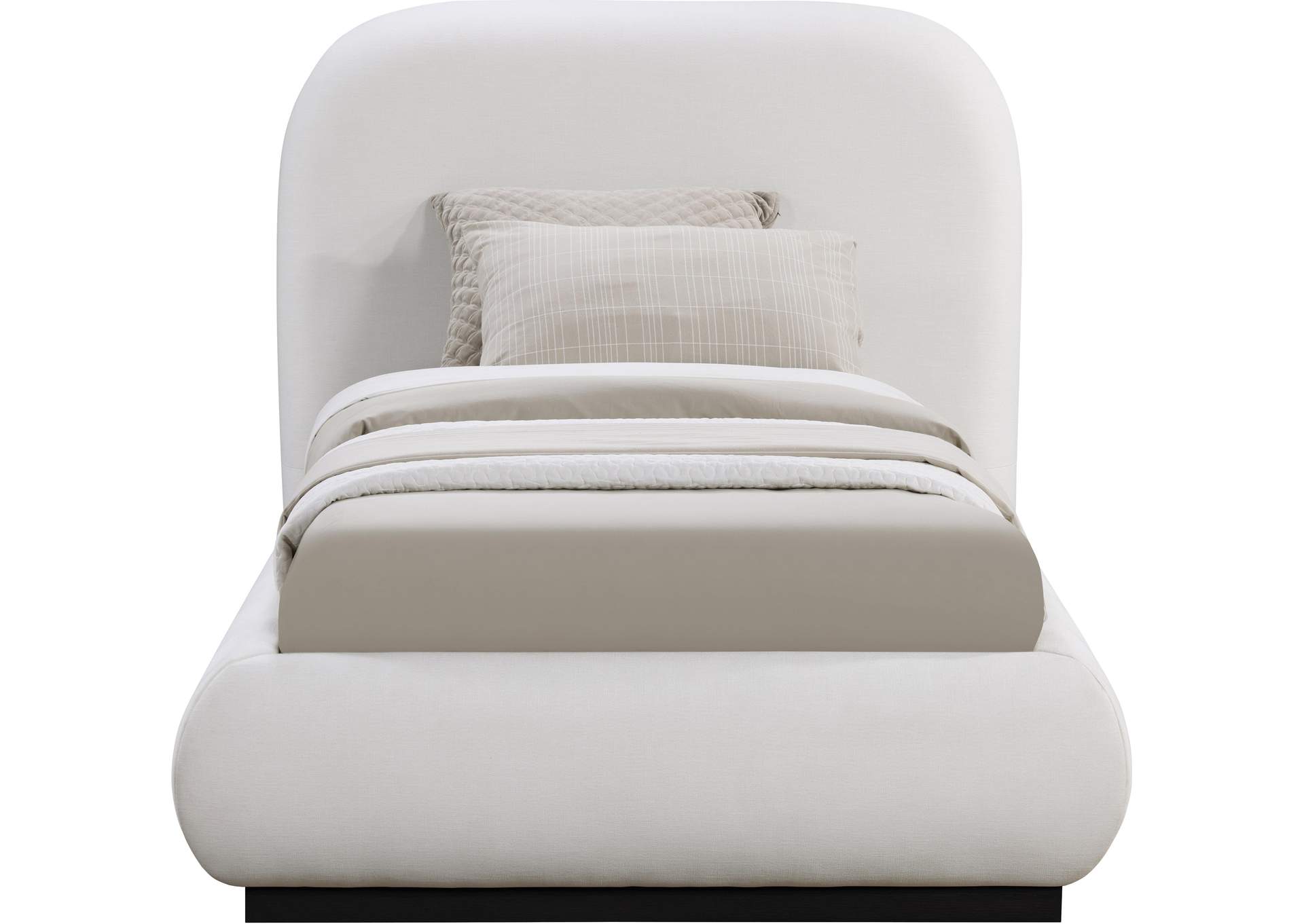 Vaughn Cream Twin Bed,Meridian Furniture