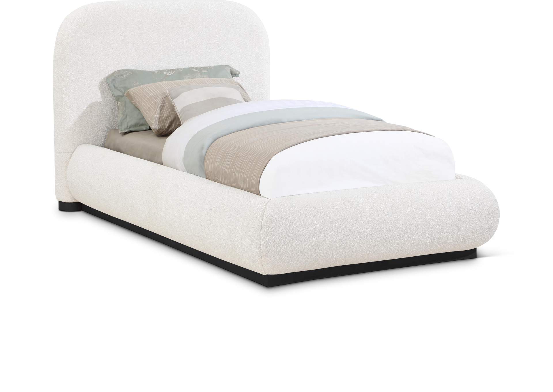 Vaughn Cream Twin Bed,Meridian Furniture