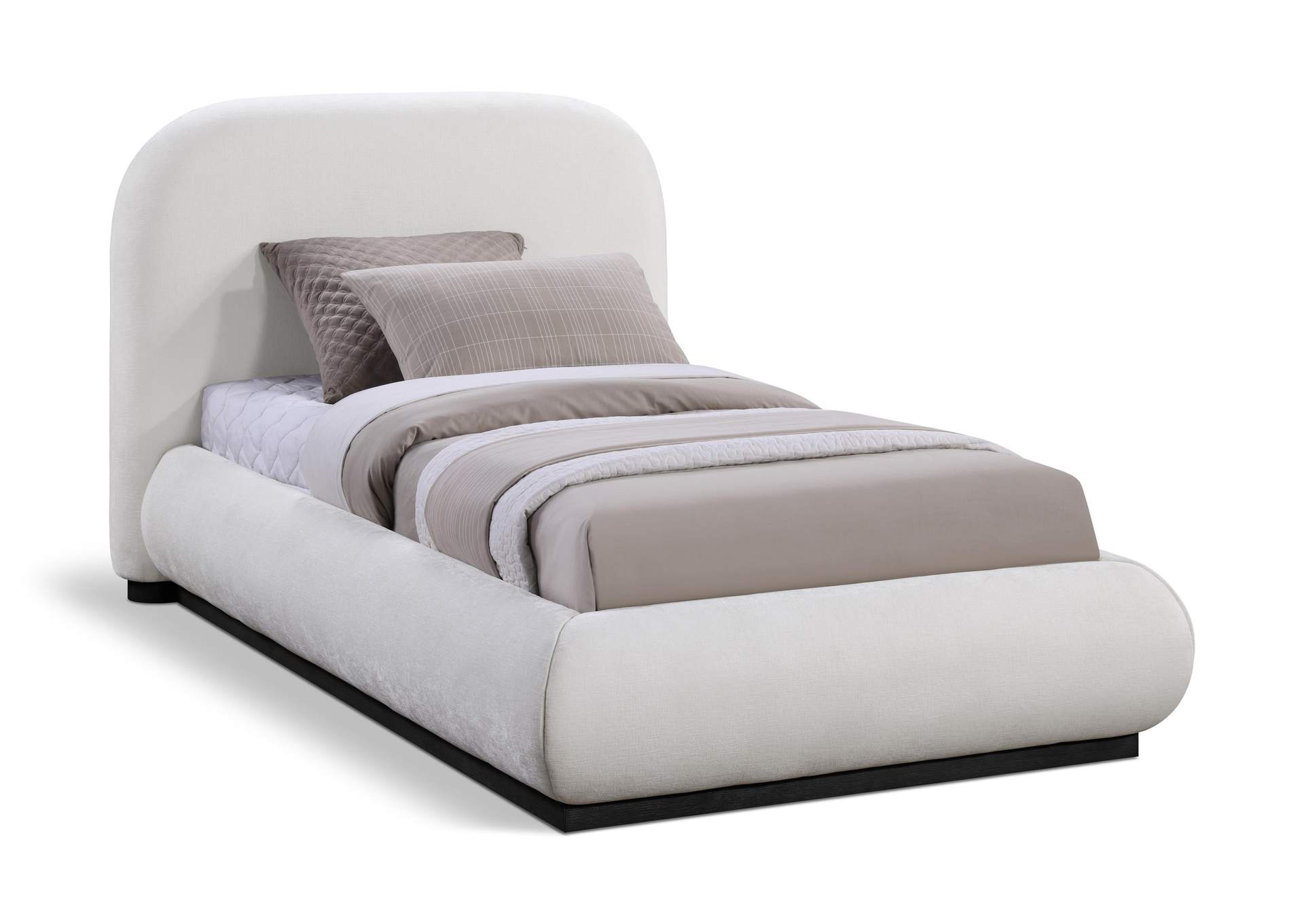 Vaughn Cream Twin Bed,Meridian Furniture