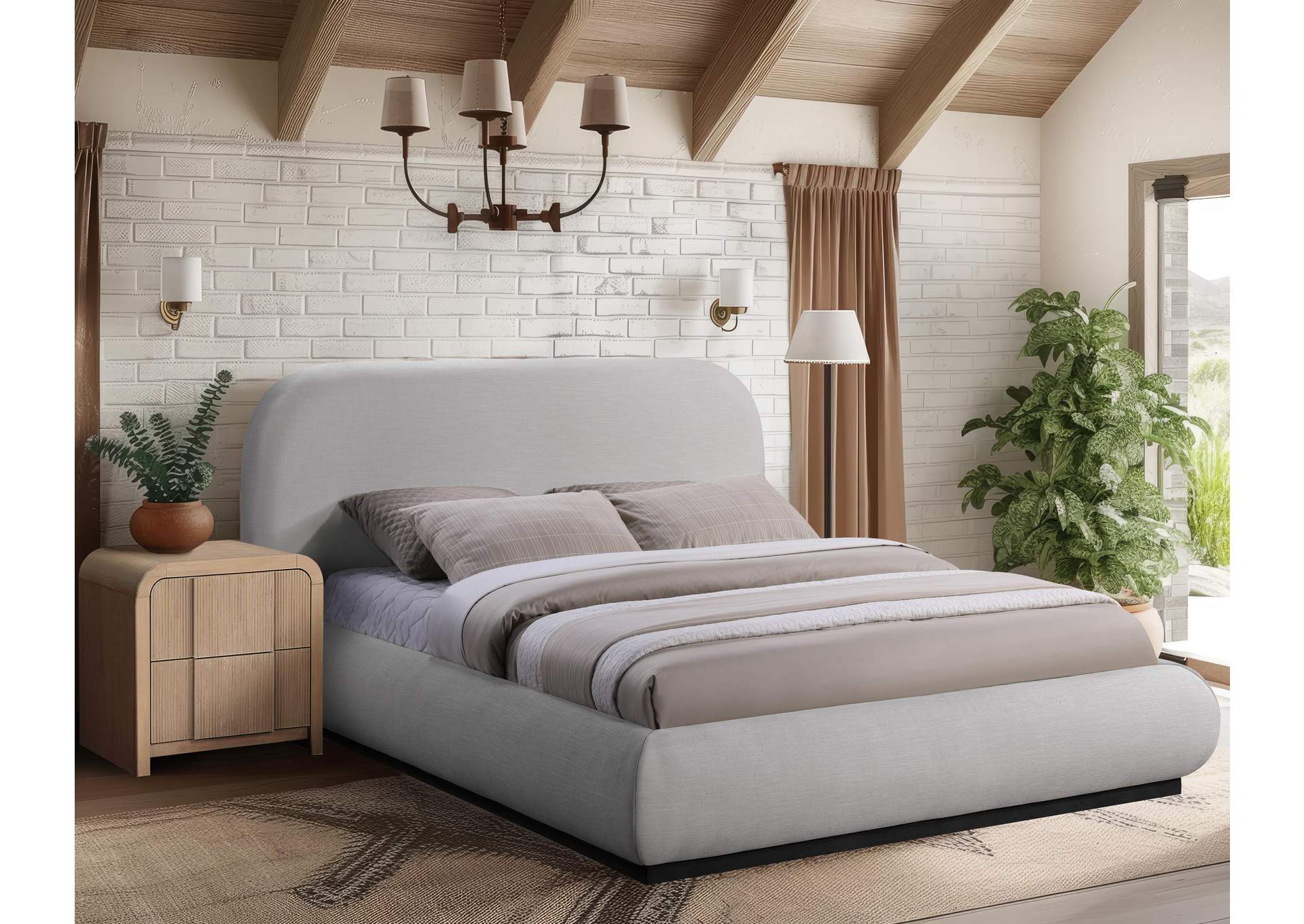 Vaughn Grey Full Bed,Meridian Furniture