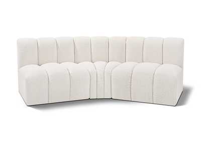 Image for Arc Cream Boucle Fabric Modular Sofa