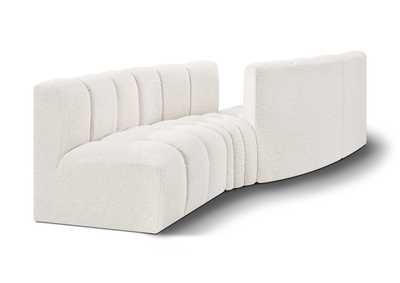 Image for Arc Cream Boucle Fabric Modular Sofa