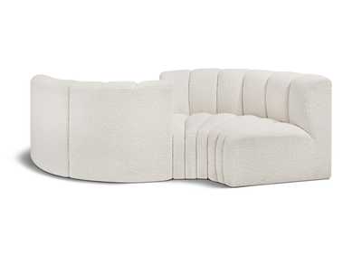 Image for Arc Cream Boucle Fabric Modular Sofa