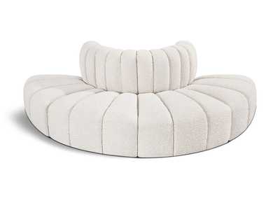 Image for Arc Cream Boucle Fabric Modular Sofa