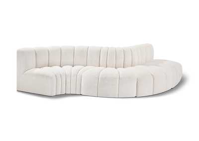 Image for Arc Cream Boucle Fabric Modular Sofa