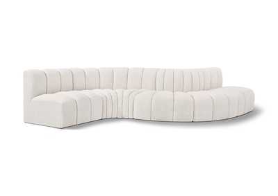 Image for Arc Cream Boucle Fabric Modular Sofa