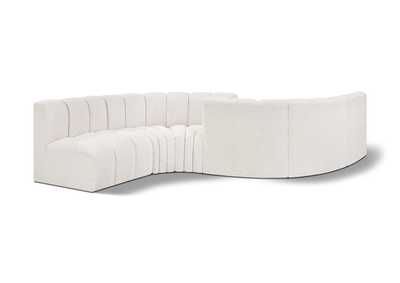 Image for Arc Cream Boucle Fabric Modular Sofa