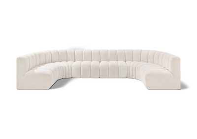 Image for Arc Cream Boucle Fabric Modular Sofa