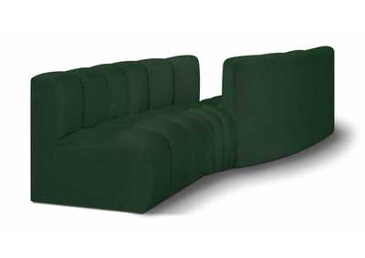 Image for Arc Green Boucle Fabric Modular Sofa