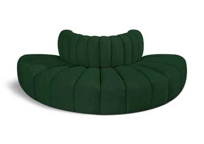 Image for Arc Green Boucle Fabric Modular Sofa