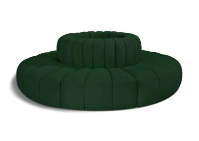 Image for Arc Green Boucle Fabric Modular Sofa