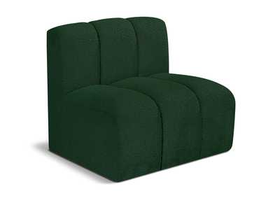 Image for Arc Green Boucle Fabric Straight Chair