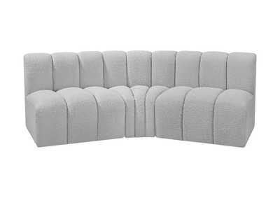 Image for Arc Grey Boucle Fabric Modular Sofa