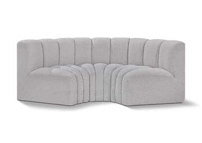 Image for Arc Grey Boucle Fabric Modular Sofa