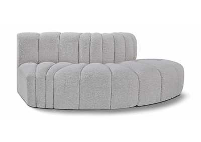 Image for Arc Grey Boucle Fabric Modular Sofa