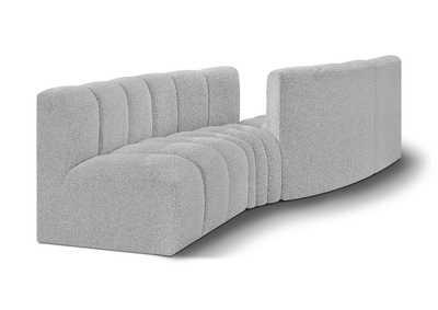 Image for Arc Grey Boucle Fabric Modular Sofa