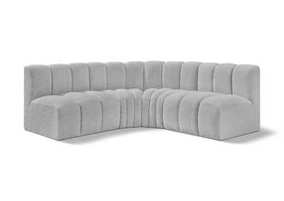 Image for Arc Grey Boucle Fabric Modular Sofa