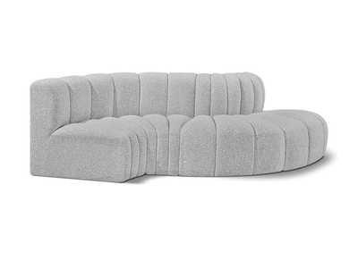 Image for Arc Grey Boucle Fabric Modular Sofa