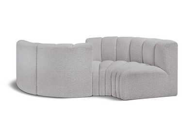 Image for Arc Grey Boucle Fabric Modular Sofa