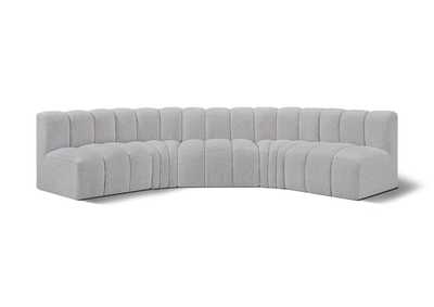 Image for Arc Grey Boucle Fabric Modular Sofa