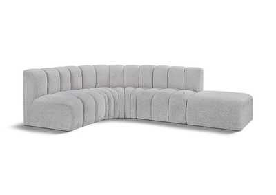 Image for Arc Grey Boucle Fabric Modular Sofa