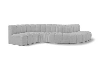 Image for Arc Grey Boucle Fabric Modular Sofa